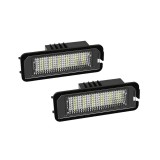Cumpara ieftin Set 2 lampi numar led canbus alb-rece VW Golf Passat Polo Seat Skoda, RG Parts