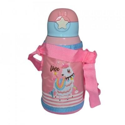 Termos pentru copii cu pai, Inox, 0.5L foto