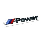 Emblema auto metal pentru BMW M power sport adeziv profesional inclus