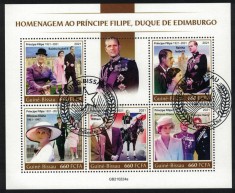 GUINEEA-BISSAU 2021 - Printul Filip, In memoriam /set complet - colita ...