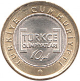 Turcia 1 Lira 2012 - (Turkish Olympics) 26.15 mm, KM-1288 UNC !!!, Asia