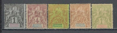 Sudan.1894 Alegorie-supr. 5 buc. MS.200 foto