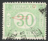 EROARE - ROMANIA - TAXA DE PLATA - 1902, Stampilat