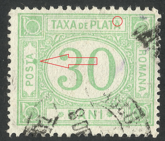 EROARE - ROMANIA - TAXA DE PLATA - 1902