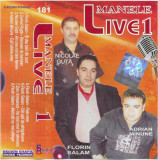 Casetă audio Manele Live 1, originală, Folk
