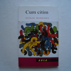 Cum citim - Nicolae Manolescu