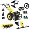 ProGARDEN Pachet Campo U12E Motocultor 12CP + BC120M Bara cosire + 3xPlug + FT90 Freza tractata + 2xRoti metalice RM47 + 2xCuple + 4L Ulei