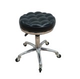 Scaun salon frizerie hidraulic cu roti si perna moderna NEGRU , buz