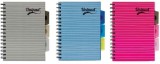 Caiet cu Spirala si Separatoare Pukka Pad UniPads A5, Dictando, 200 Pagini, Roz Albastru Gri