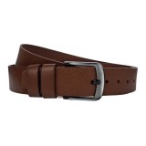 Curea batal barbati, lata, din piele naturala, Maro, Latime 4.2cm, lungime pana la 170cm - CK85MD