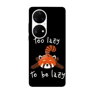 Husa compatibila cu Huawei Nova Y70 model Too lazy to be lazy, Silicon, TPU, Viceversa foto