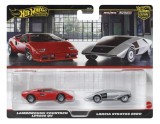 HOT WHEELS PREMIUM SET 2 MASINUTE METALICE LAMBORGHINI COUNTACH LP5000 QV SI LANCIA STRATOS ZERO SCARA 1:64 SuperHeroes ToysZone