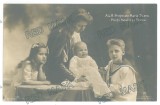 5761 - Pricesses MARIA, ILEANA &amp; Princes NICOLAE, MIRCEA, Regale, Royalty, Romania - old postcard - unused