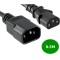 Cablul Prelungitor de Alimentare IEC C13 la C14, Cupru, 250V, 10A, 0.5m