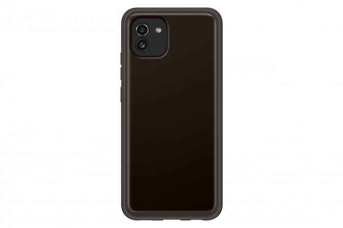 HUSA Smartphone Samsung, pt Galaxy A03, tip back cover (protectie spate), TPU, ultrasubtire, negru, &quot;EF-QA036TBEGEU&quot;