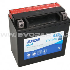Baterie EXIDE AGM 12V 12AH (YTX14-BS) Fara Intretinere