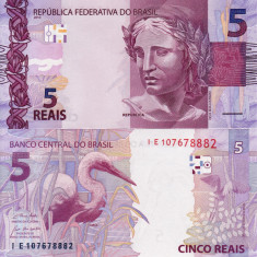 BRAZILIA 5 reais 2010 UNC!!!