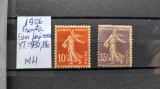 1906 Franta semanat.Y.T.135-136-MH.Y.T.=+170 E, Stampilat