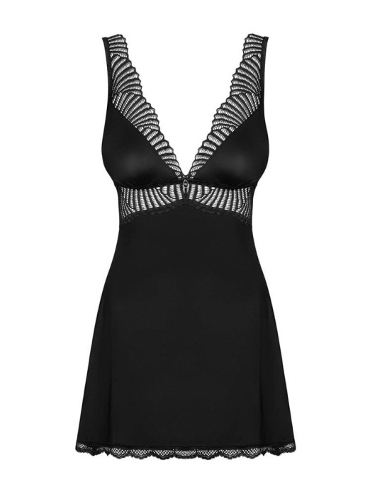 Klarita - Babydoll, negru, S/M