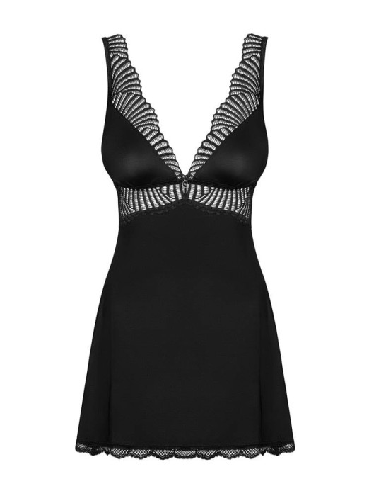 Klarita - Babydoll, negru, S/M