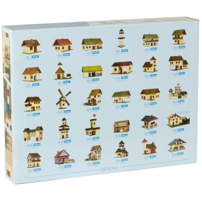 Set constructie arhitectura Sopron, 131 piese din lemn, Walachia