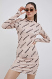 Cumpara ieftin Adidas Originals rochie HM4891 culoarea bej, mini, mulata