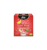 Ceai Buna Dispozitie Bio Yogi Tea, 12 plicuri, Busuioc, Ghimbir, Lamaie, Vegan, Fara Gluten