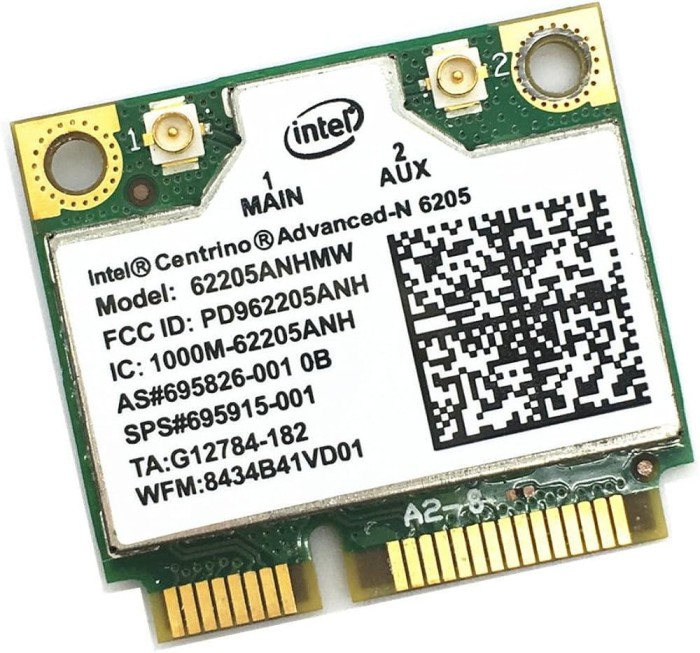 278.Modul/Placa retea wifi wireless wifi laptop 62205ANHMW