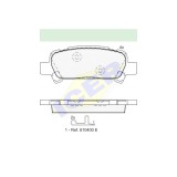 Set placute frana Icer 181736, parte montare : Punte Spate