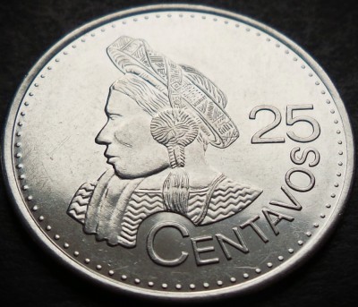 Moneda exotica 25 CENTAVOS - GUATEMALA, anul 2017 * cod 2115 = A.UNC foto
