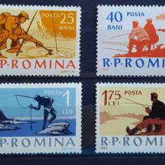 Timbre 1962 Pescuitul sportiv MNH