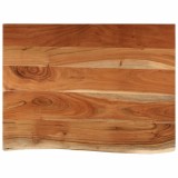 Cumpara ieftin Blat de baie, 80x60x2,5 cm, dreptunghiular, lemn masiv acacia
