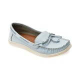 Mocasini APROPO albastri, 45463, din piele naturala