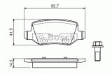Set placute frana,frana disc MERCEDES B-CLASS (W245) (2005 - 2011) BOSCH 0 986 494 023