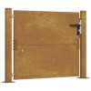 Poarta pentru gradina, 105x105 cm, otel corten