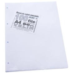 Rezerva caiet mecanic foaie velina A4, 100 file, Casa Tipografica
