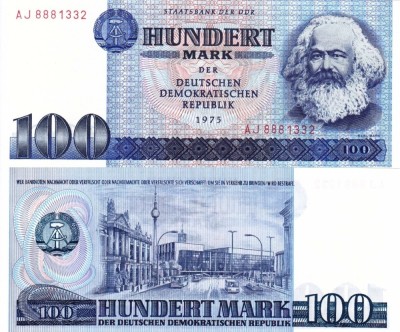GERMANIA (DDR) 100 mark 1975 UNC!!! foto