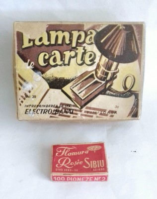 Doua cutii Electro Banat si Flamura Rosie - simboluri ale industriei comuniste foto