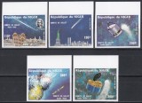 Niger 1985 - Cometa Halley, Serie NDT + 5 Colițe DE LUX NDT, F.RARE, 4 POZE, MNH
