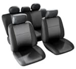 Husa scaun, material: poliester, culoare: negru, fa?a+spate set, Morillon T2 compatibil cu airbag-urile, MMT A048 223220 foto