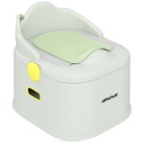 AIYAPLAY Oliță pentru Copii 3 &icirc;n 1 cu Tavă Detașabilă, Convertibilă &icirc;n Taburet și Scaun, 35,6x31,8x29,5 cm, Gri | Aosom Romania
