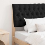 VidaXL Tăblie tapițată Negru 90 cm Lemn de pin masiv 879361