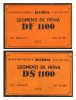 Etichete Comuniste ILCHIM Timisoara: Segmenti Frana DS-DF 1100, Anul 1973, Rare, Colectie