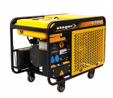 Stager YDE12E3 Generator open-frame 12kVA, 16A, 3000rpm, trifazat, diesel, pornire electrica