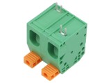 Regletă de conexiuni pt.PCB &icirc;n unghi 90&deg; 15mm piste: 2 51A