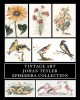 Vintage Art Johan Teyler Ephemera: Flora Fauna Prints, Collage Sheets - Carti Arta, Gravuri, Scrapbooking, Decoupage