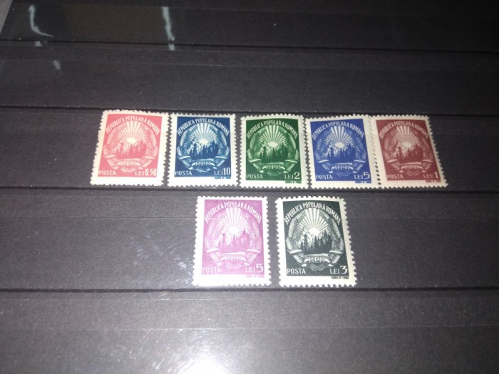 TIMBRE ROMANIA LP 237 STEMA RPR