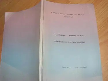 Limba Engleza,terminologie militara generala,Cpt.Rg.1 Mihai Leonte,ACA.LIMBA ENGLEZA MILITARA