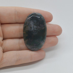 Cabochon agat moss 43x26x5mm c9