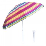 Pachet Umbrela protectie solara 3m + suport tip burghiu alb Zilan ZTS8491_2